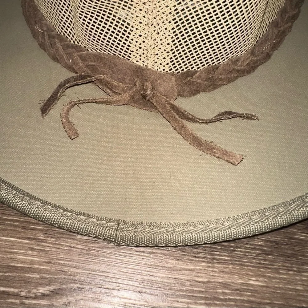 Barmah Hats Canvas Drover Hat  1057 cream